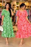 Robe Longue Fleurie – Femme