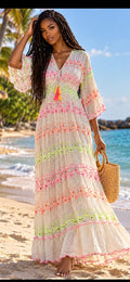 Robe Longue Bohème Tropicale